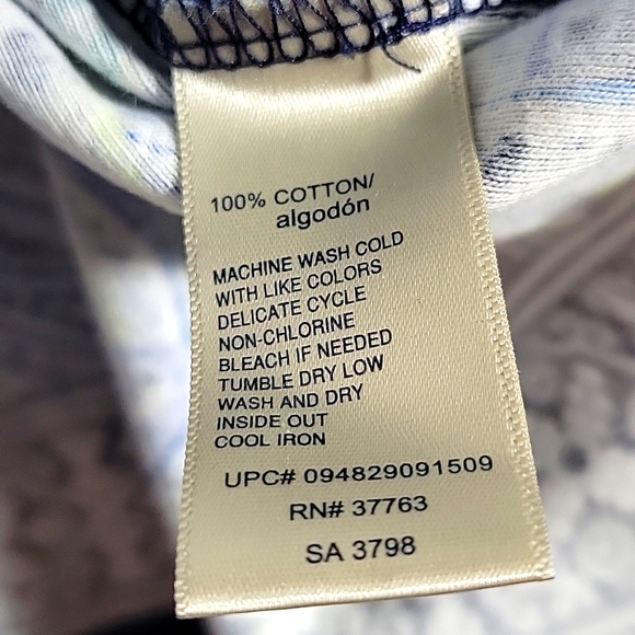 Raffaella Multicolored Paisley 3/4 Sleeve Top Size XXL - Picture 6 of 8